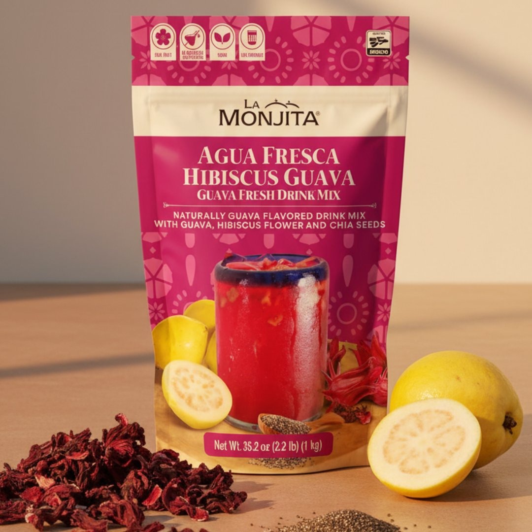 La Monjita Agua Fresca Hibiscus Guava